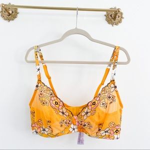 Savage x Fenty Mod Poppy Orange Floral Bralette